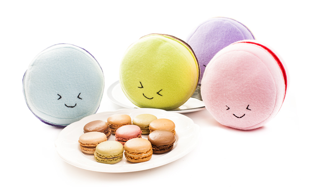 Macaron plush toys by Sophia Adalaine // handmade happy food