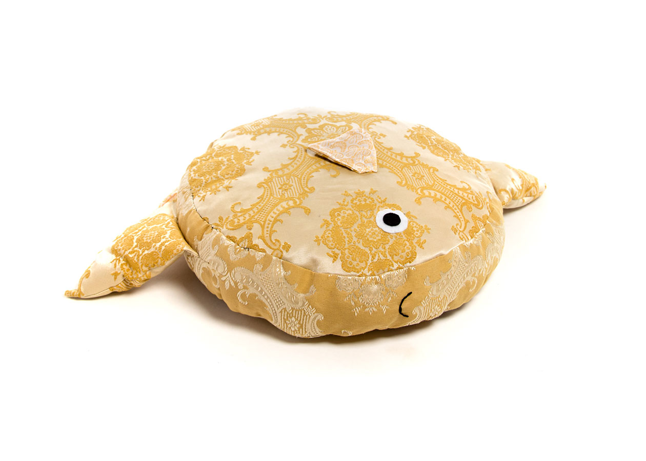 Sunfish Zafu cushion handmade by Sophia Adalaine