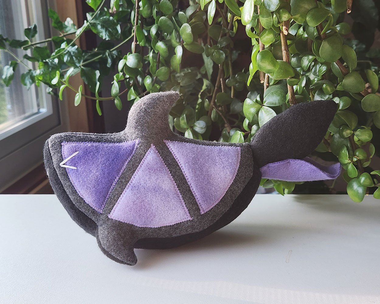 Custom plush toy art commission by Sophia Adalaine // cute handmade goth Baby Lemon Shark