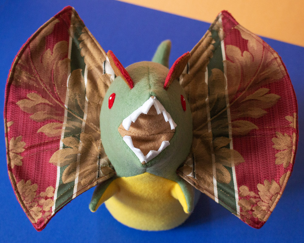 Custom dilophosaurus plush friend art commission by Sophia Adalaine // cute handmade dinosaur stuffed toy