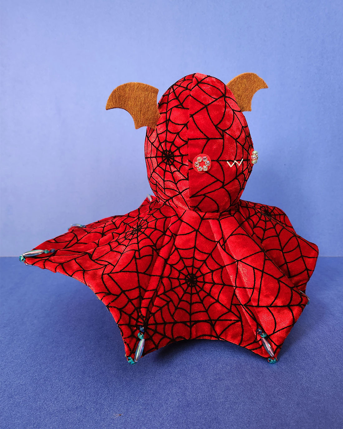 soft sculpture Vampire Squid by Taneko Says Hello