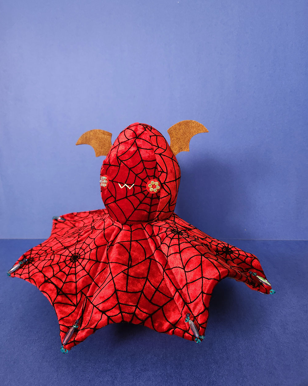 soft sculpture Vampire Squid by Taneko Says Hello