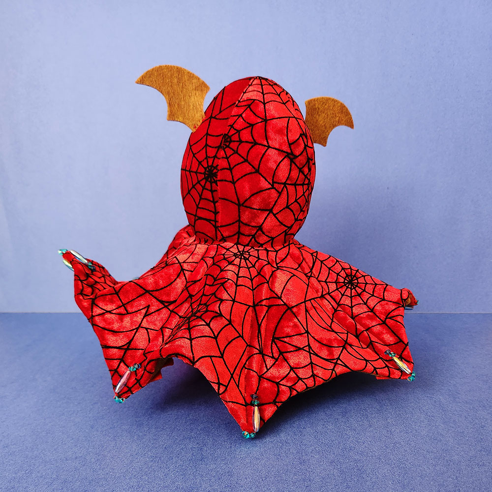 soft sculpture Vampire Squid by Taneko Says Hello