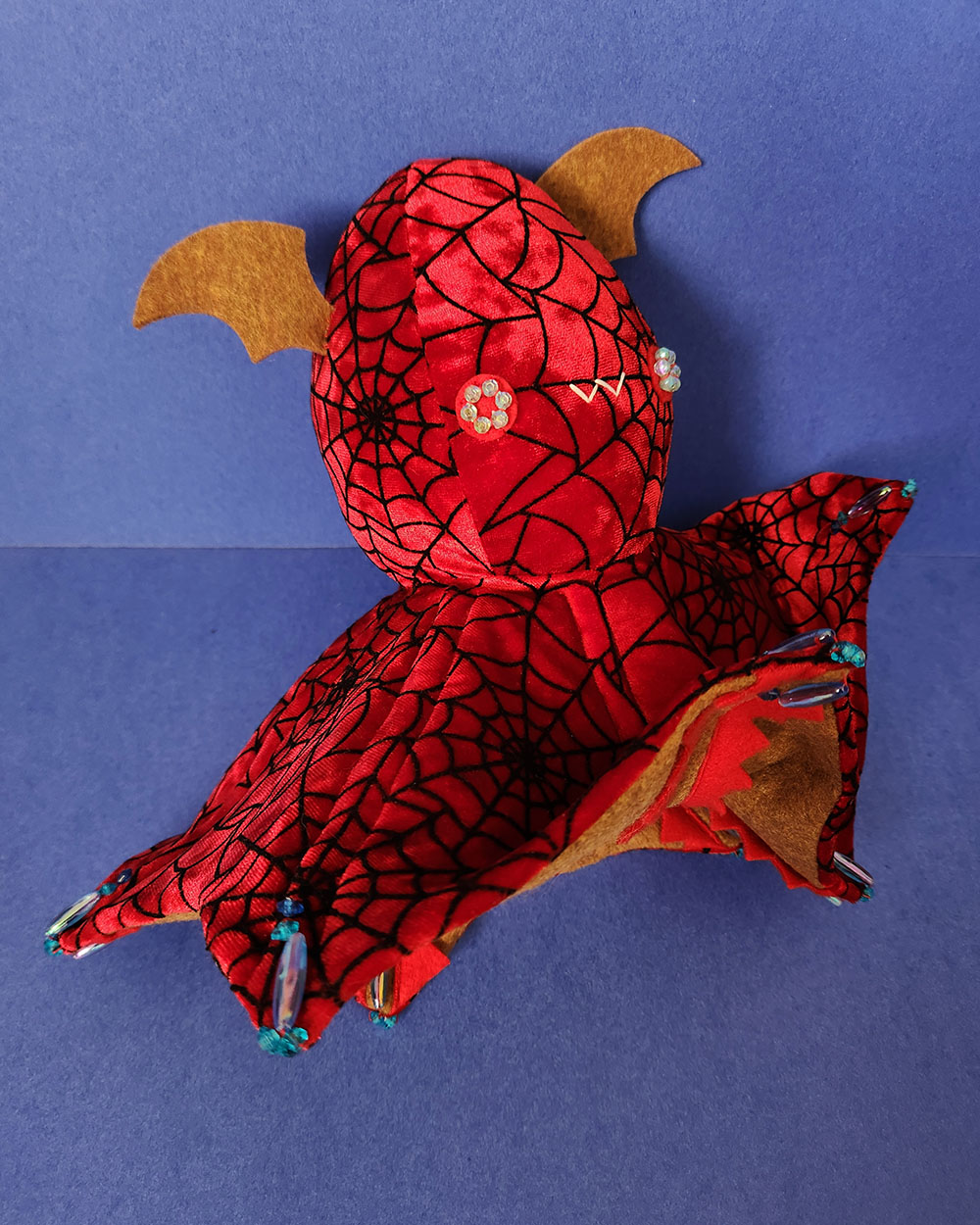 soft sculpture Vampire Squid by Taneko Says Hello