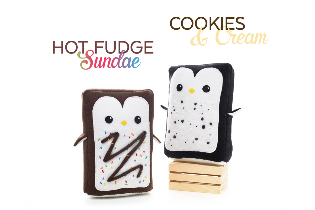 Pastry Penguins by Sophia Adalaine // cute handmade poptart penguin