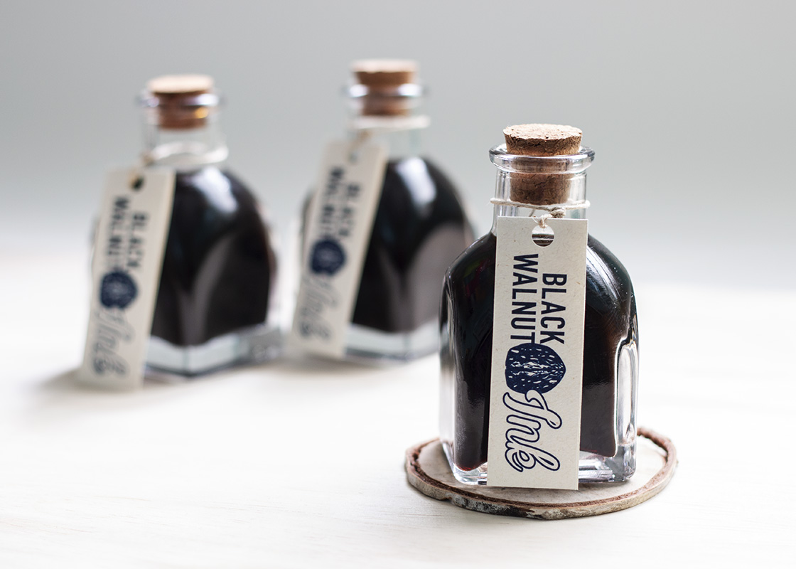handmade black walnut ink // Sophia Adalaine and Jordan Buzzy