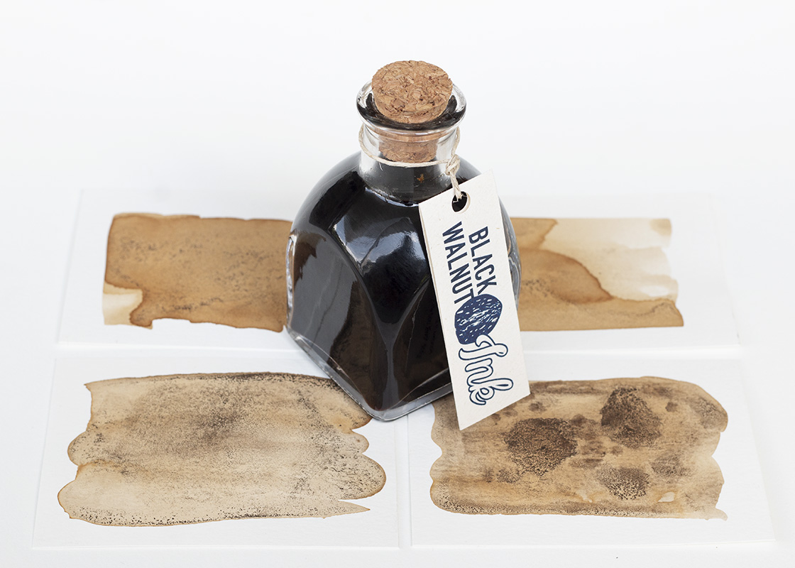 handmade black walnut ink // Sophia Adalaine and Jordan Buzzy
