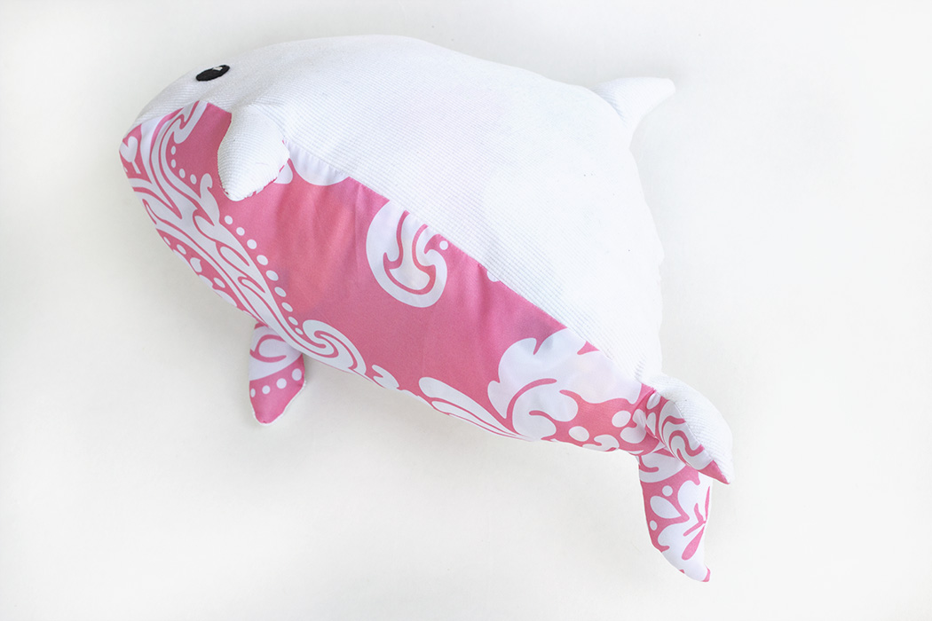 Repurposed Porpoise plush toys handmade by Sophia Adalaine
