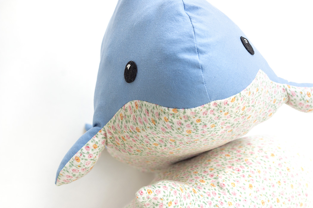 Repurposed Porpoise plush toys handmade by Sophia Adalaine