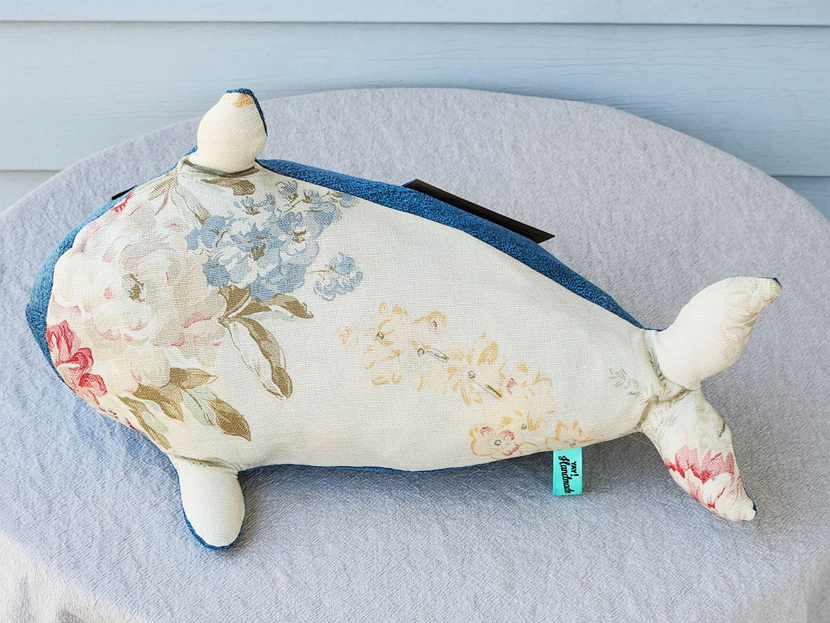Repurposed Porpoise plush toys handmade by Sophia Adalaine